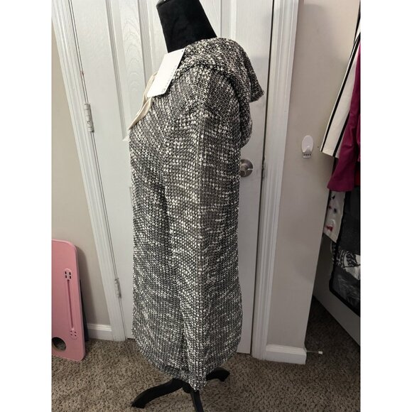 Fabletics Yukon Long Sleeve Fleece Dress Size Large Cream/black Nwt - Picture 7 of 12